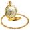 Ceas de buzunar mecanic luminos de lux auriu 4
