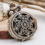 Moda Vintage Bronce cuarzo reloj de bolsillo Guler pendiente () 2