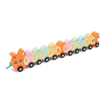 Kids Caterpillar Pull Along Toy for Stringing Thinking Training Amusing Toy