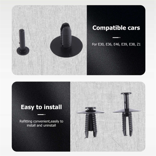 30pcs Plastic Bumper Mounting Rivet Body Trim Clip 2