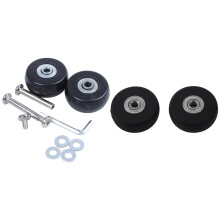 2 set di ruote di ricambio per valigie, assi di riparazione, diametro esterno 40 mm