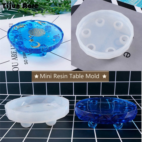 4X New Mini Resin Table Mold Silicone Mold (Molds Only) 2