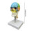 Human Colored Skull Model Human Head Skull with Cervical Vertebra for Teaching 5