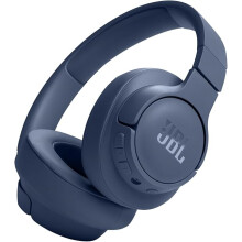 (Blue) JBL Tune 720 BT Wireless Over-Ear Headphones with JBL Pure Bass Sound, Bluetooth 5.3, Hands-Free Calls, Audio Cable and 76-Hour Battery Life