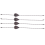 2Pcs Bronze Ceiling Fan Pull Chain Set, Decorative Fan Pendant 1
