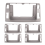 5X DVD Stereo Frame Plate Adapter Mounting Dash Installation 1