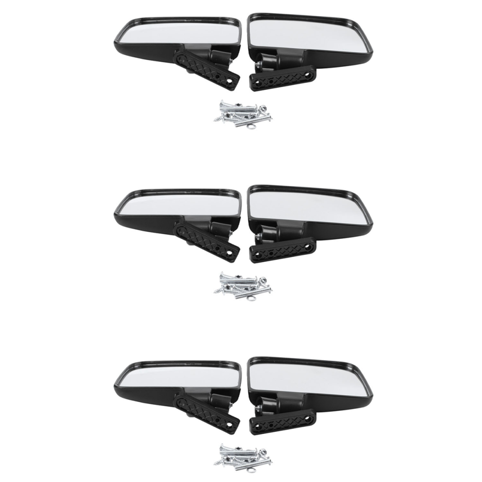 Golf Cart Mirrors - Universal Folding Side View Mirror For Golf Carts 4711370808009
