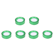 Burete de plastic verde cu diametrul de 7 cm, pentru casierie, 2 buc.