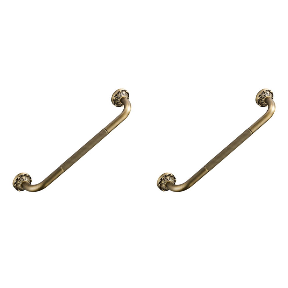 Markenlos Antique Grab Bar Wall Mount Brass Bathroom Tub Toilet Handrail