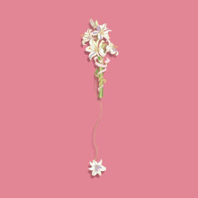 Flower Pendant Bookmark Metal Chain Bookmark Book Page Tag for Kids Adults Gift