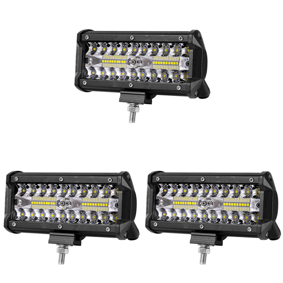 7 Inch Led Bars Flood Beam For Offroad Boat Car Tractor Truck Light 4711370817032