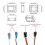 Digital LcdDisplay Water Flow Sensor Flowmeter Totameter Temperature Time-Record 9