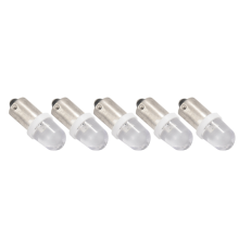 20 stuks BA9S H6W bajonet LED-lampen voor autokaartlamp 12V wit