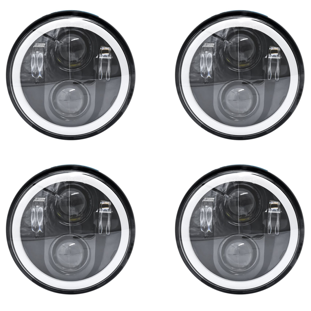 5.75 Led Headlight, With Drl For Iron 883 White 4711370816882