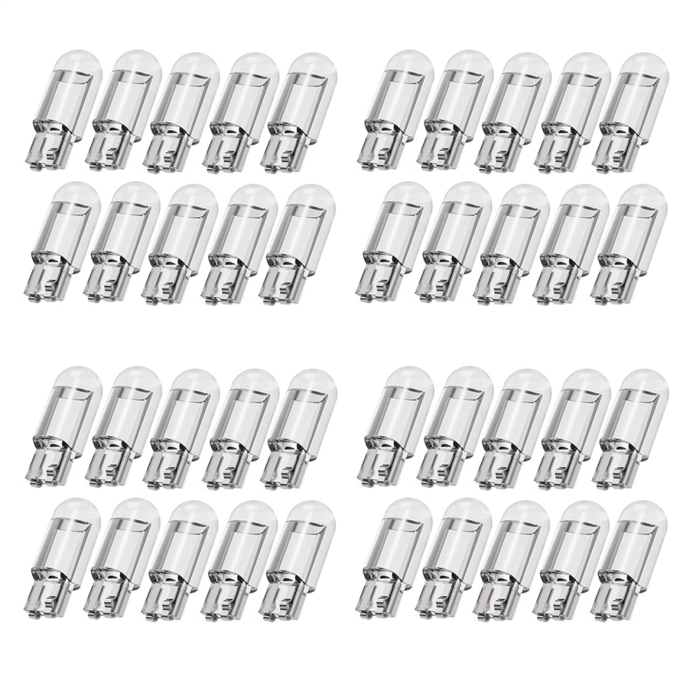 10Pcs Car Led T10 W5w Cob Reading Dome Lamp License Plate Bulbs White 4711370814864