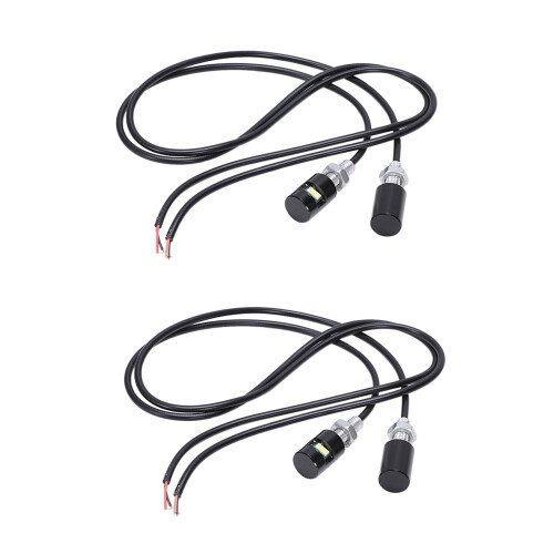 2 luci LED bianche per targa di moto e auto