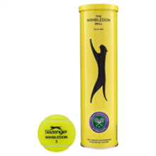 Slazenger Wimbledon Tennis Balls Tube of 3 - Yellow