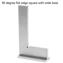 100x70mm Machinist Try Square DIN 875 / 0 grade 90 Flat Edge Square with Base