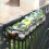 Rectangle Hanging Flower Pot Rack Organizer Flowerpot Storage Balcony Pot 7
