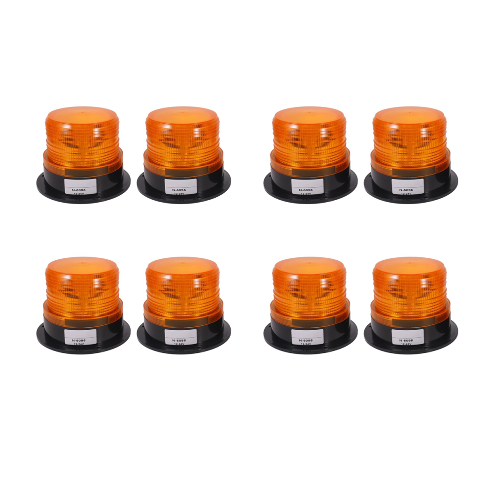 2 X Led Beacon Strobe Emergency Warning Lamp Truck 12V 24V Amber 4711370825402
