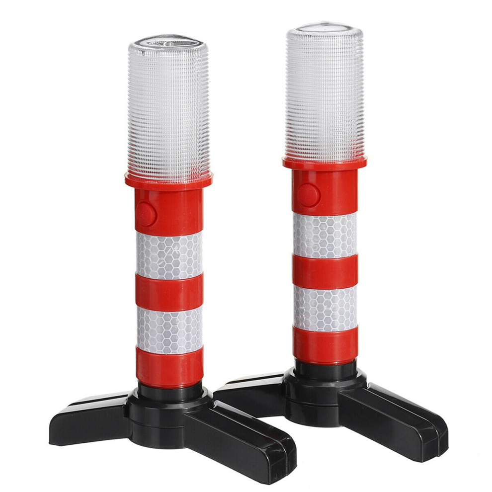2Pcs Led Emergency Road Flash Flare Roadside Beacon Strobe Warning 4711370826119