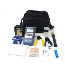 14pcs/set FTTH Fiber Optic Tool Kit with Cleaver Optical Power Meter Visual Fault Locator Wire Stripper Tool