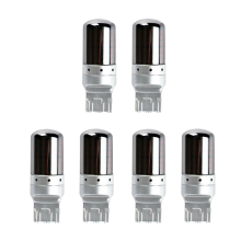 2Pcs Chrome 7440 T20 144SMD Amber LED Lamp Bulb Turn Signal Light
