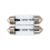 2X C5W 3 LED SMD 5050 36mm Λευκή Λάμπα Xenon με Θόλο 2