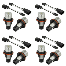 1 par 8000K hvite LED Angel Eye-markeringslyspærer