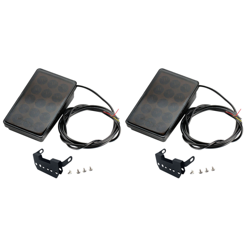 Φως φρένων αυτοκινήτου LED 15LED F1 Στυλ Universal Shell Μαύρο Shell