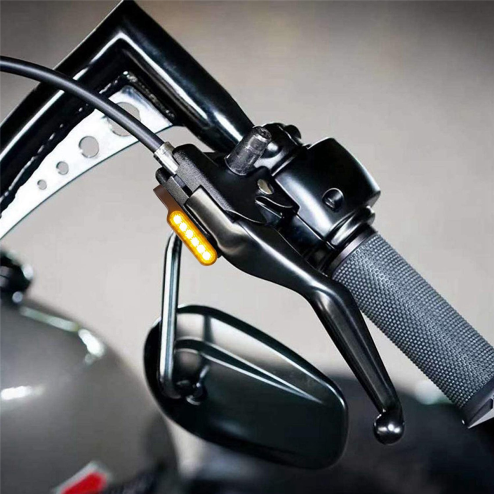 Motorcycle Handlebar Mount Led Turn Signal Black 4711370830000