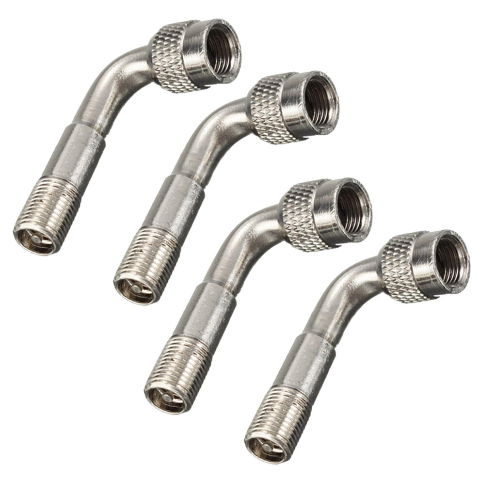 2 Tyre Valve Extension Adaptor Car Tire Stem Extender 90 Degree Angle 4711370834473