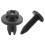 50pcs 6mm Plastic Push Type Rivet Bumper Pin Clips 3
