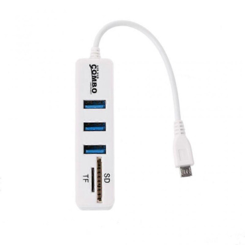 USB Hub Combo 3 Ports USB 2.0 Hub High Speed Splitter Multi USB 2 In 1 SD/TF
