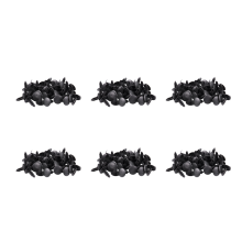Czarne plastikowe nity z klipsami zatrzaskowymi o średnicy otworu 5 mm x 5 mm, 48 szt.