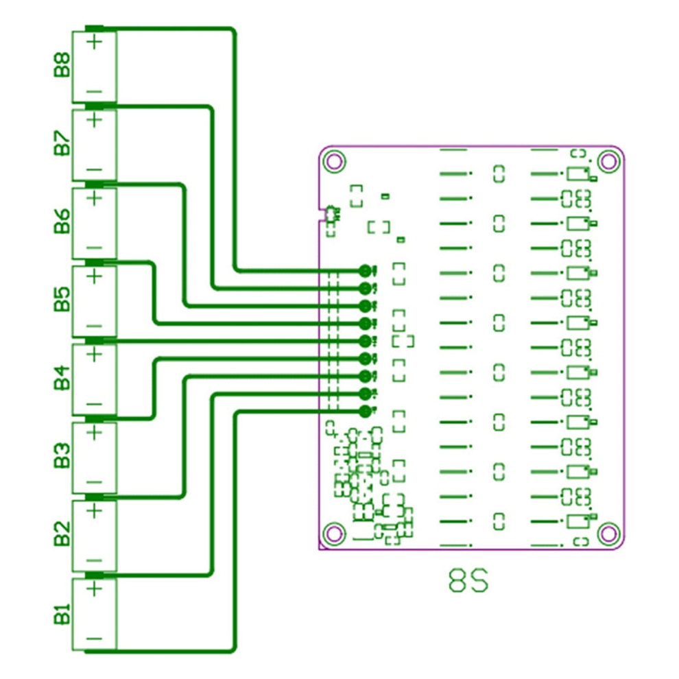 8S Active Equalizer Balancer Lifepo4 Lipo Lto Battery Board 4711370837306