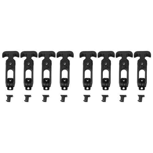 4Pcs T-Handle Rubber Flexible Draw Latches Fit for Toolbox /Cooler