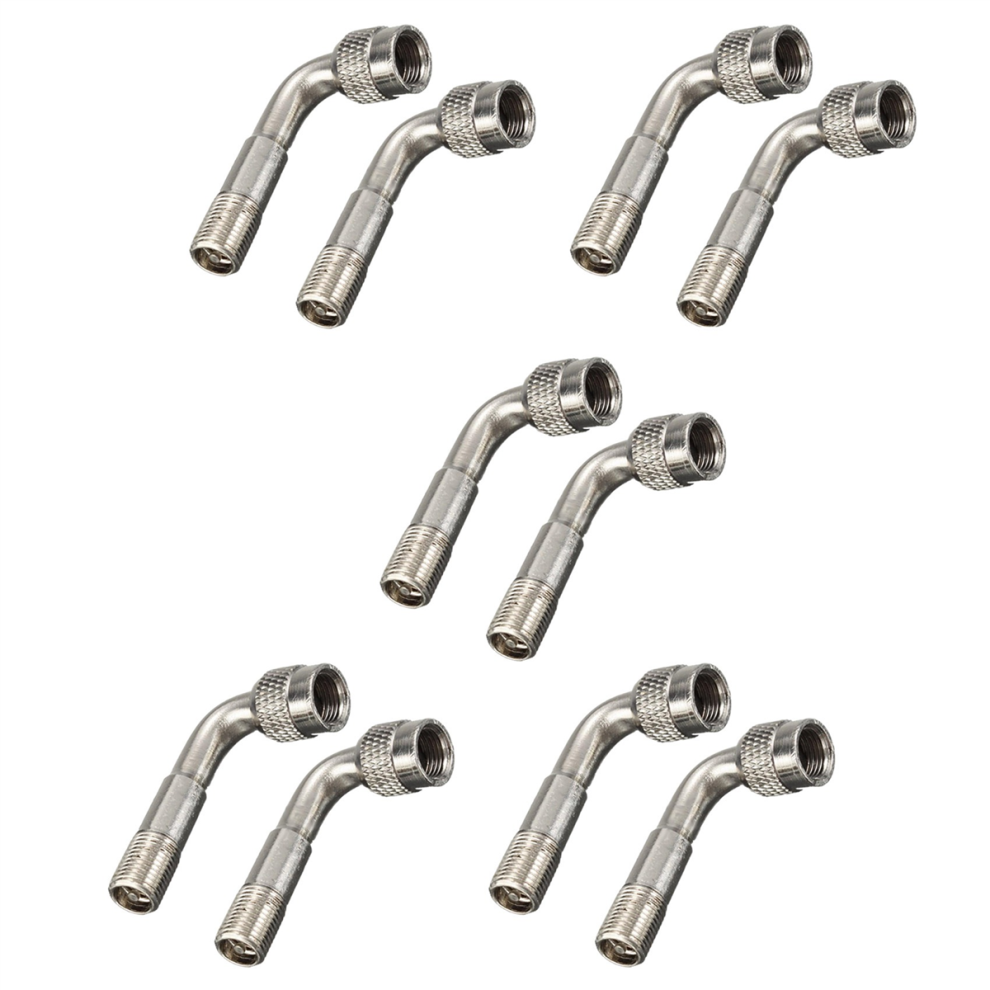 2 Tyre Valve Extension Adaptor Car Tire Stem Extender 90 Degree Angle 4711370834992