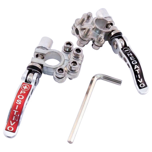 2Pcs 12V 6V 24V Battery Main Cable Post Terminal Shut-Off Connectors 1