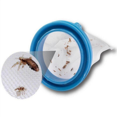 8Pcs Capture Filter Snap on Lid Traps Lice Electric Lice Comb Filter Mesh Bag for Comb Pet Accessor 2