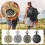 (gold)Engrave Pocket Watch Compass Retro Hiking Belt Chain Camp Compass For Sailing 2