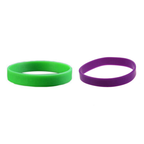 Pulsera de silicona verde