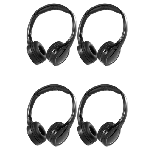 2Pack IR Wireless Headphones for Car DVD Player,Universal (Black) 1