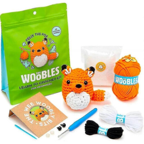 (fox) Crochet Kit For Beginners Diy Crochet Stuffed Animal Kit Beginner Crochet Kit