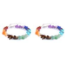 Reiki Natural Stone 7 Chakra Bracelets Healing Crystal Bracelet