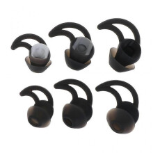 (Black) Earhook Ear Pads For BOSE Soundsport Wileless QC20 QC30 Earphones Ear Tips