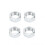 Motorcycle LED Turn Signals 4Pcs Front Rear Indicators with Flowing Amber Daytime Running Lights 12V 3