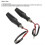 Motorcycle LED Turn Signals 4Pcs Front Rear Indicators with Flowing Amber Daytime Running Lights 12V 5