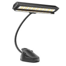 Professional Musician Super Bright 19 Led Music Stand Light, Clip On Orchestra Piano Lights, 9 Levels Dimmable Rechargeable