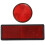 2 stk. rund rød reflektor universal til motorcykel ATV 5,6 x 0,8 cm 2